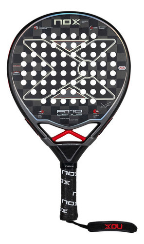 Pala de pádel Nox At10 Genius 18k Agustin Tapia 2023, color negro