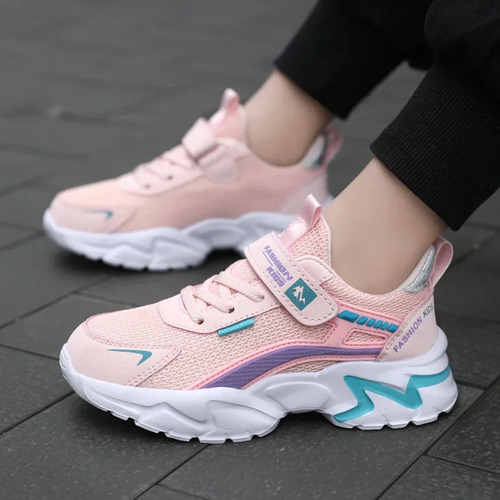 Zapatillas De Malla Transpirable Para Correr Para Niñas Y Ni