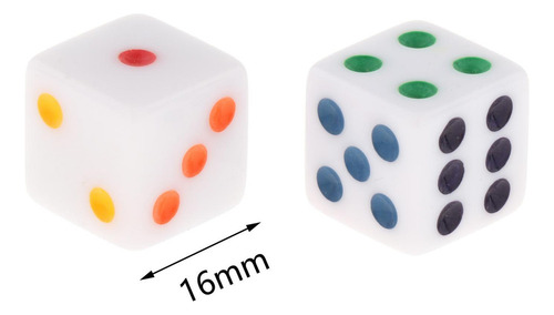 L Juego De 10 Dados Acrílicos De 6 Caras For Juegos De Azar