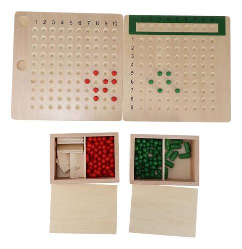 Material Matemático Montessori, Educativo De Madera Para Niñ