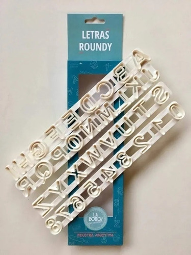 Imagen 3 de 8 de Cortantes Letras Numeros Roundy La Botica Fondant Belgrano