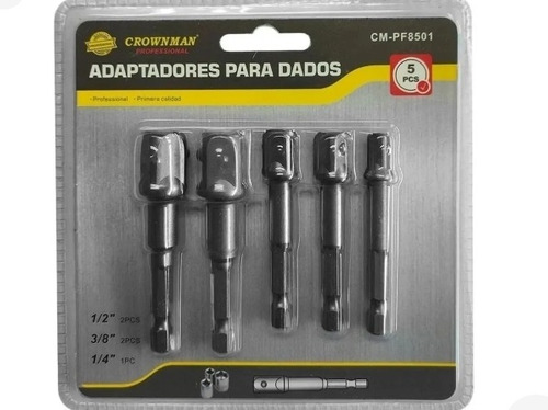 Adaptadores De Taladro Para Dados (cuadrante 1/4- 1/2- 3/8).