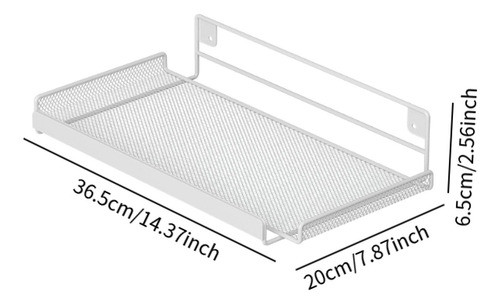 Estante De Montaje En Pared Para Enrutador Con Ganchos,