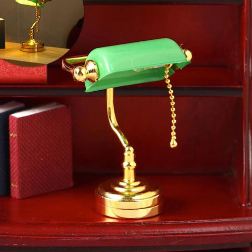 Lámpara De Escritorio De Casa De Muñecas Accesorios De
