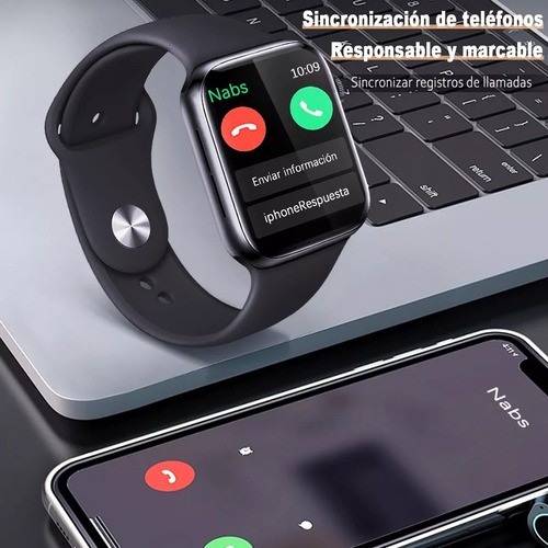 Watch T900 Pro Max Reloj Inteligentesmart Bluetooth 100ps Negro Deportiva Negro Negro