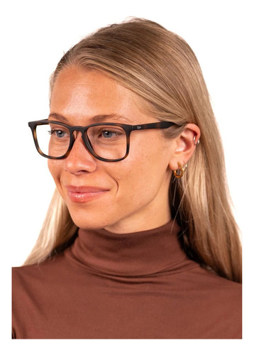 Sunstore marcos Ray Ban 7074 5365 color marrón talle estándar