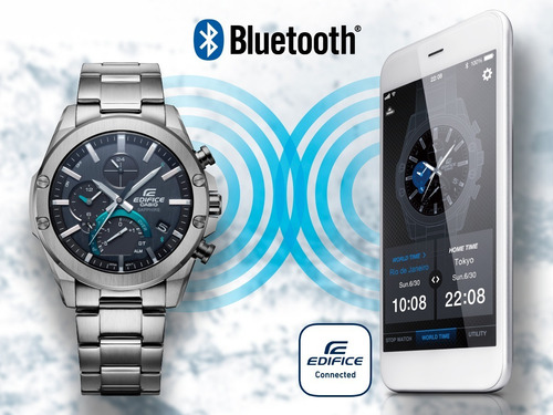 Imagen 5 de 5 de Reloj Casio Edifice Bluetooth Súper Slim Eqb-1000xd-1