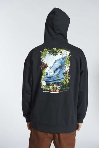 Buzo Billabong Pipeline Tube Over Zip Hood Hombre 