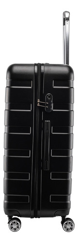 Set x 3 Valijas Gadnic Distintos Tamaños Maletas Rígidas Viaje Cabina 4 Ruedas 360 Candado Carry On Color Negro