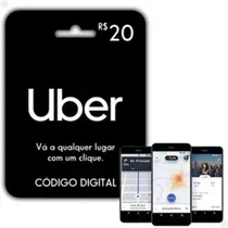 Comprar Gift Card Uber Presente Cartão R$ 20 Reais -digital Via Chat