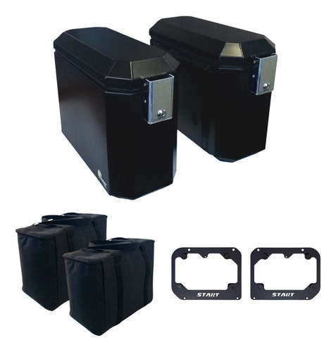 Top Case Al Preto Triumph Tiger 1200 Rally Pro+suporte+bolsa
