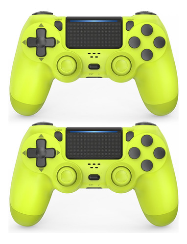 Wireless Controller Choopp For Ps4 Electric Yellow 2 Pack