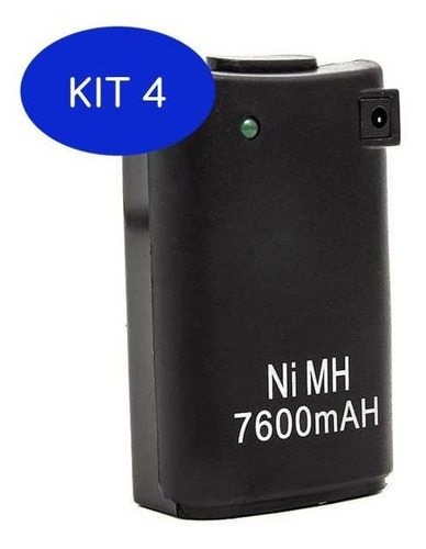 Kit 4 Bateria Recarregável Controle Xbox 360 Kp-5124