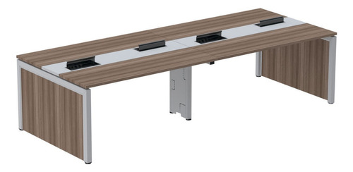 Mesa Plataforma Dupla Para 4 Lugares Para Coworking Ei