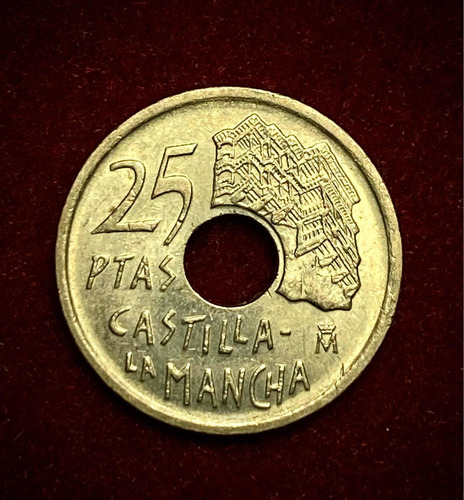 Moneda 25 Pesetas España 1996 Km 962 Castilla - La Mancha (Usado)