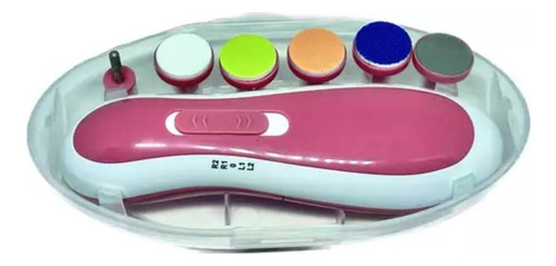 Cortador Elétrico Lixa Aparador Infantil Rosa 2 Em 1 Bebe