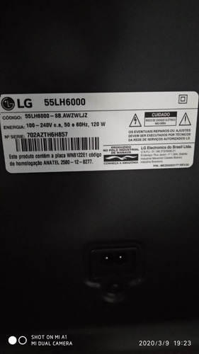 Tv LG 55lh6000 Tela Quebrada