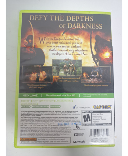 Dragon's Dogma Dark Arisen Xbox 360 Original Americano Ntsc (Usado)