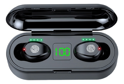 Audífonos In-ear Inalámbricos F9 Negro