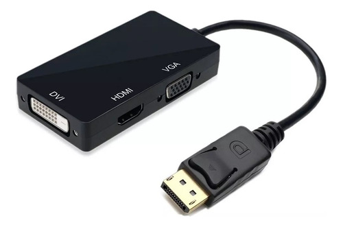 Adaptador Display Port A Hdmi/vga/dvi Con Cable Nuevo Lince 