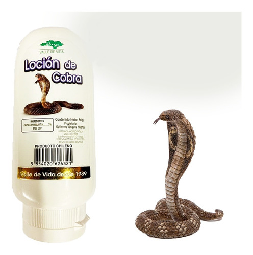 Crema Loción De Cobra 80g / Crisol Tecno