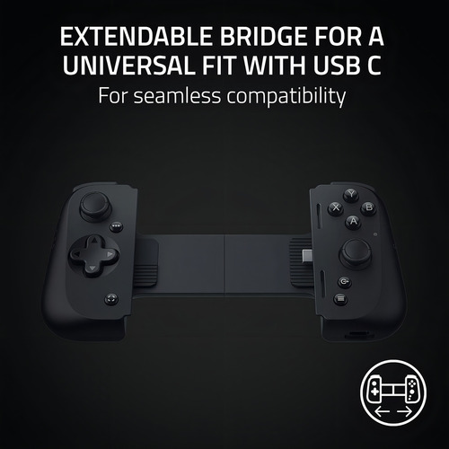 Razer Kishi V2 USB C - Controlador de jogos para iPhone e Android, cor preta