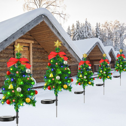 Luces Decorativas Solares Led For Árbol De Navidad 2 Piezas