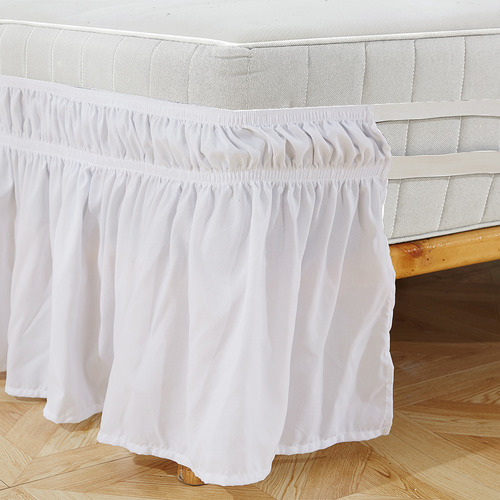 Faldón De Cama Doble De 39 X 75+15 Pulgadas, Elástico De Pol