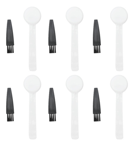 Kit De Cucharas Medidoras De Café Reutilizables Y Cepillos P