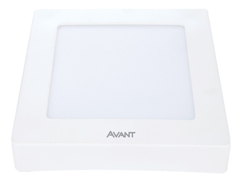 Imagem 3 de 6 de Painel Plafon 12w Led Quadrado Teto Sobrepor Branco Frio