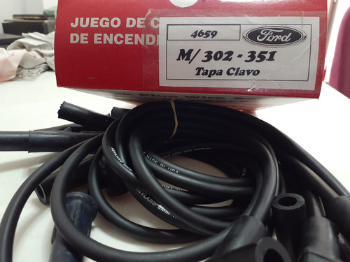 Cables De Bujías Ford 302-351 Tapa Clavo