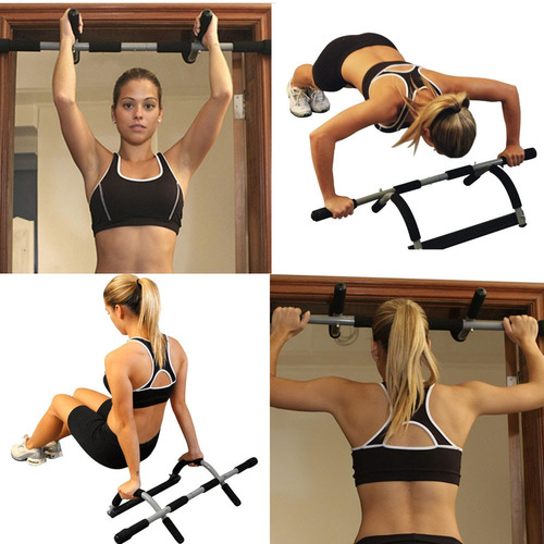 Barra De Exercício Para Porta Iron Gym Performance