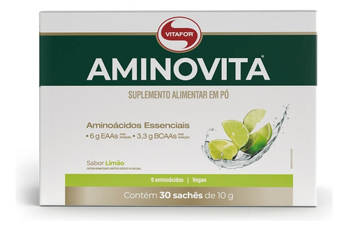 Aminovita 30 Saches 10g Limão Vitafor