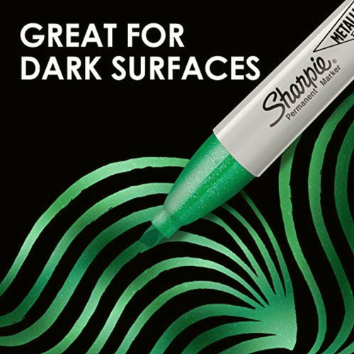 Sharpie Marcadores Permanentes Metálicos, Punta De Cincel