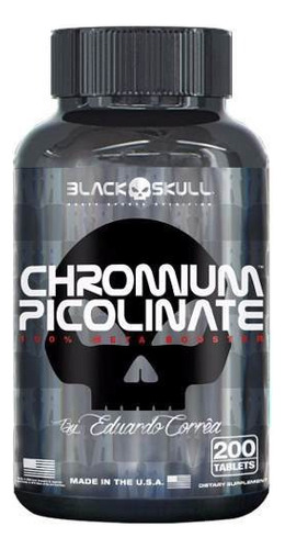 Suplemento em comprimidos Black Skull  Chromium Picolinate minerais Chromium Picolinate
