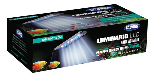 Lámpara Para Pecera Chica O Bettera Con Luz Led ( Nano 3w )