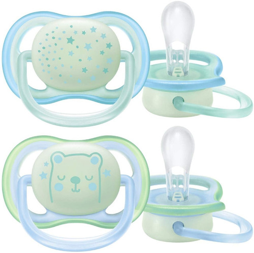 Chupete Philips Avent Ultra Air Scf376/11 Color Verde