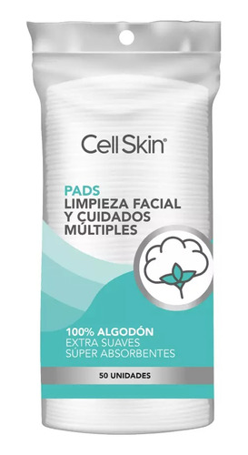 Cell Skin Rueditas De Algodón Desmaquillantes  50und