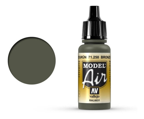 Vallejo Model Air 71250 Bronzegrün Acrilico 17ml La Plata