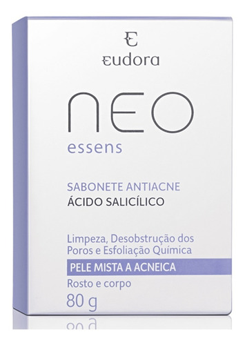 Eudora Antiacne Sabonete Neo Essens - Barra De 80g.