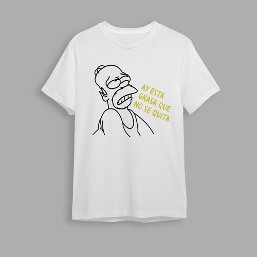 Playera Homero Simpson Esta Grasa No Se Quita Unisex