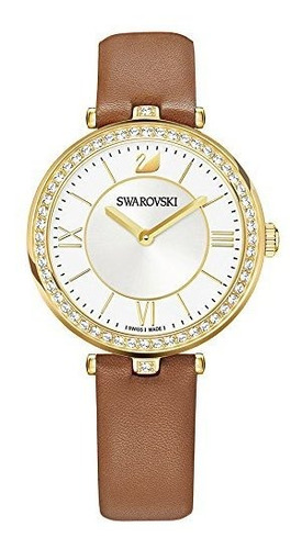 Swarovski Aila Dressy Lady Watch Correa De Cuero Marron Dora