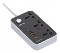 Comprar Regleta multicontacto de 3 tomas Ldnio SC3412 con usb color gris largo del cable de 2m 10A 220V