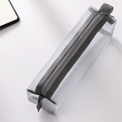 Bolsa Para Lápices J De Malla Transparente Con Cremallera, B