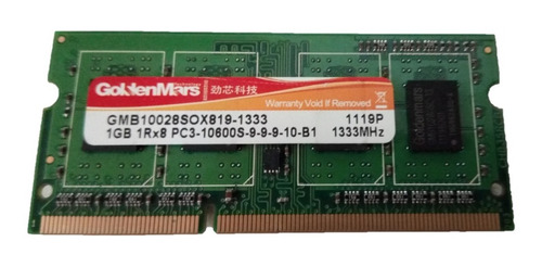 Memoria Ram 1gb Ddr3 Pc3-10600 Laptop Usada