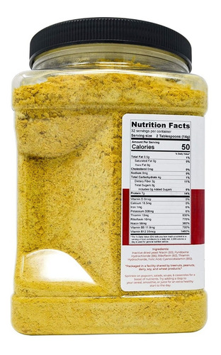 Levadura Nutricional 1 Lb Entrega Inmediata 16 Oz Nutr Yeast