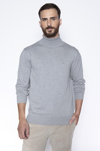 Sweater Smart Casual Turtle Neck Gris Fw2024 Ferouch