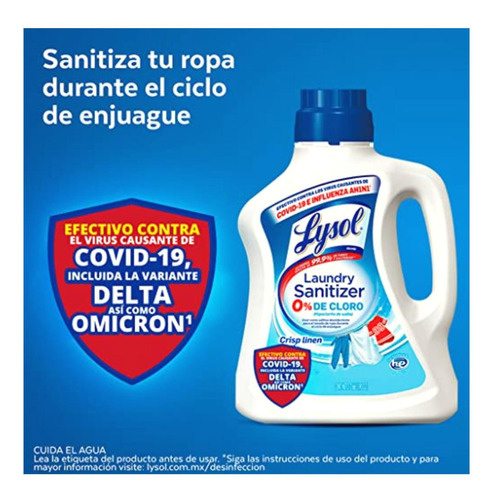 Lysol Aditivo Desinfectante Ropa 2.66l