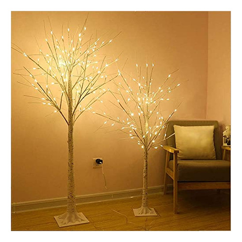 Pack De 2 Árbol De Abedul Blanco  B08fr7lwgn1