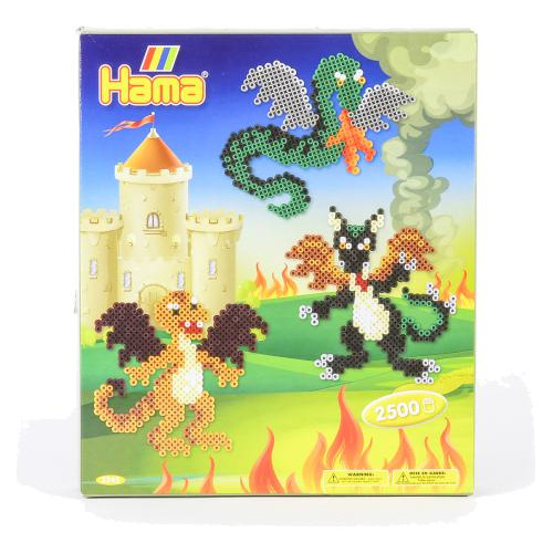 Set Hama Beads 2500 Piezas Dragones 